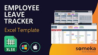 Employee Leave Tracker amp Vacation Planner  Manage Staff Holidays Easily in Excel [upl. by Alliw526]