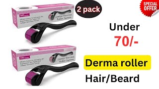 Best cheapest derma roller for hairbeard growth [upl. by Nytnerb]