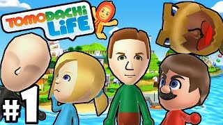 Tomodachi Life 3DS PART 1 Dinosaur Island Mii Shaq amp Waluigi Gameplay Walkthrough Nintendo [upl. by Nosdrahcir922]