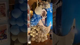 Astronaut Theme Decoration 1st birthday partyideasthemebeautifulbestgardenfuneventwedding [upl. by Sillek696]