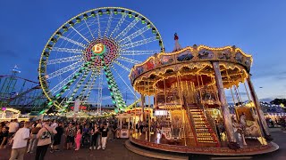 Düsseldorfer Rheinkirmes 2023  Alle Fahrgeschäfte  Rundgang 2023 [upl. by Dehsar]