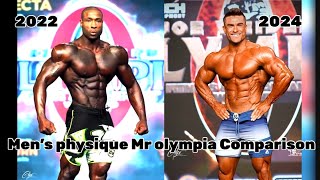 Ryan terry 2024 vs Erin banks 2022 compt at men’s physique mr olympia comparison mrolympia [upl. by Clareta276]