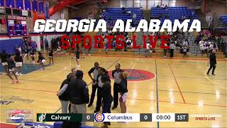 High School Basketball Calvary Christian vs Columbus High School [upl. by Nollad]