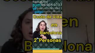 💲CUÁNTO CUESTA VIVIR EN BARCELONA 🇪🇸 💰 2 PERSONAS shorts viralvideo viral españa [upl. by Notecnirp]