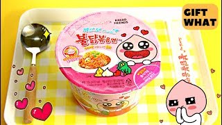 SAMYANG Kakao Friend Apeach Noodles Cup 【 GiftWhat 】 [upl. by Ennaj]