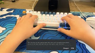 94 wpm  thockiest keyboard [upl. by Etnuad146]