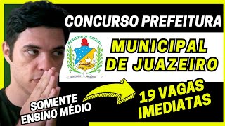 CONCURSO PREFEITURA DE JUAZEIRO BA 2024 [upl. by Royo]