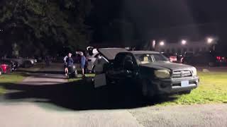 Rhode Island Football tailgating at 1030pm after the Holy Cross game of 08312024 [upl. by Nilerual]