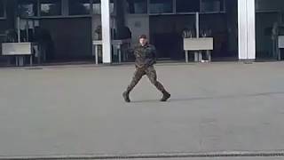 Swiss Soldier dances like Michael Jackson [upl. by Yessydo291]