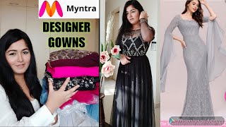 New Myntra Designer Gown Haul  Wedding Special gown haul  Latest Gown  Everpretty Gown Haul [upl. by Inohtna479]