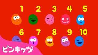 Ten in a Bed Counting 1 to 20 他 数字の歌  英語童謡  子供向け英語聞き流し  子供の歌  ピンキッツ 童謡と子どもの動画 [upl. by Mosby200]