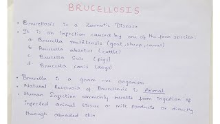 What is Brucellosis  Causative Organisms  Clinical Features  Sequel  Management [upl. by Greerson]