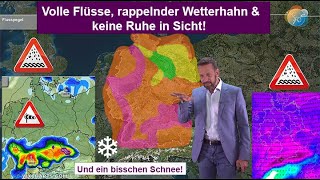 Volle Flüsse schwerer Sturm Starkregen amp auch mal Schnee bis Dezember Wetter 1625112023 [upl. by Harewood]