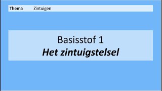 VMBO 4  Zintuigen  Basisstof 1 Het zintuigstelsel  8e editie [upl. by Zacek]