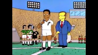 Futbol Soccer en los Simpsons  sale Pelé [upl. by Sang]