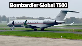 Bombardier Global 7500  Vista Jet  9HVISTA  Steep Takeoff [upl. by Pang]