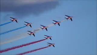 French Air Force  Patrouille de France  Alphajet aircraft Display 2022 [upl. by Erie]