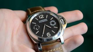 Watch Review Panerai Luminor Marina PAM00590 [upl. by Leinahtam]