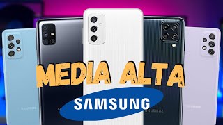 Los MEJORES SAMSUNG gama MEDIA ALTA  MEDIA 2022 [upl. by Creamer]