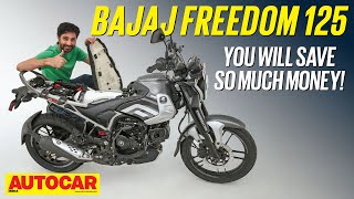 Bajaj Freedom 125 CNG review  Mileage running cost performance  ​⁠autocarindia1 [upl. by Aracal]