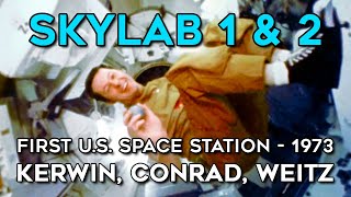 Skylab 1 amp 2  First US Space Station Mission Historical Footage amp Narration Mission Audio NASA [upl. by Neddie910]