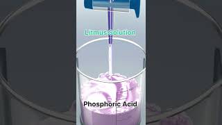 phosphoric acid with litmus solution shortsfeed practical viral chemistry neet jee [upl. by Bloem]