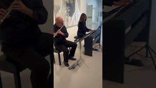 Grieg Ariette piano and flute Workshop for Arab museum of modern Art [upl. by Tamaru117]