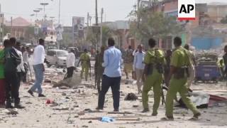 Raw Hotel Attacked in Mogadishu Somalia [upl. by Adnovoj]