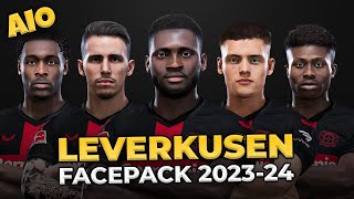 Bayer 04 Leverkusen Facepack Season 202324  Sider and Cpk  Football Life 2024 and PES 2021 [upl. by Hildegard876]