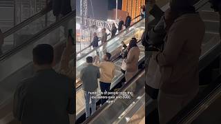 Las Vegas F1 Escalator Hack Sneaky Way to Watch F1 Vegas for Free f1shorts [upl. by Einniw20]