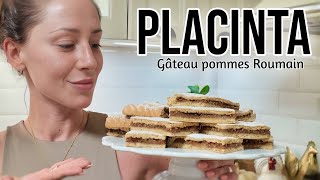 🍎LE GÂTEAU ROUMAIN PLACINTA CU MERE APPLE PIE  PLACINTA CU MERE  POMME CANELLE recette pie [upl. by Mechelle]