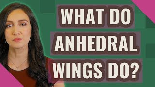 What do Anhedral Wings do [upl. by Atinihc]