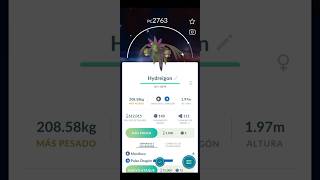 ✨️Evolucionando a Hydreigon Shiny en Pokémon Go✨️ PokemonGo pokémon shorts [upl. by Weikert]