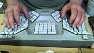 Maltron Ergonomic stenography touch typing audio transcription [upl. by Hedwiga28]