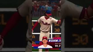 Alec Bohm 13 walkoff homerun franchise mlbtheshow24 baseball phillies [upl. by Ninon342]