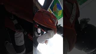 Epic Skydiving Fail Attempted Front Flip Ends in Rocketing Fetal Dive parachute shorts short [upl. by Aramahs71]