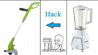 Fix grass trimmer  hack  Fix grass cutting machine video 47 [upl. by Sharai]