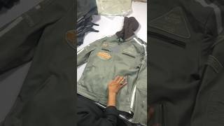 This is a leather jacket its color is gray and it is made in sheep leather check it out leather [upl. by Anesusa568]