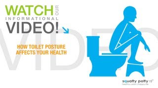 Squatty Potty® toilet stool How toilet posture affects your health [upl. by Ahselak]