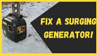 How To Fix A Surging Generator And Add A Inline Fuel Filter [upl. by Ajed]