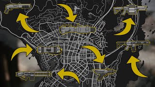 GTA 5  All Secret and Rare Weapon Locations Sniper Alien Gun Stun Gun amp More [upl. by Ayot]