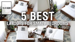 5 Best Layouts For Small Bedrooms 135 sqm  MF Home TV [upl. by Issiah452]