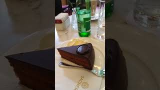 Famous Original SacherTorte in Cafe Sacher in Vienna [upl. by Gladys]