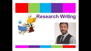 Research Writing Academic Writing [upl. by Postman]