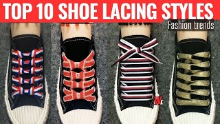 Top 10 Shoes lace styles  Shoes less style  Shoe lacing styles P311023 shoelaces lacing [upl. by Dewey]