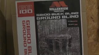 Kentuckiana Whitetail  Millennium GB 100 Buck Blind Unboxing and Review [upl. by Anicnarf]