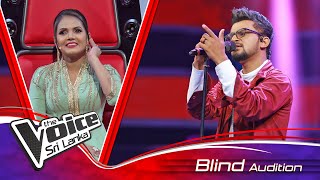 Pasindu Tharanga  Abhi Mujh Mein Kahin  Blind Auditions  The Voice Sri Lanka [upl. by Aromas637]