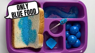 SCHOOL LUNCHES YOU WISH YOU HAD ONLY BLUE FOOD [upl. by Brodsky]