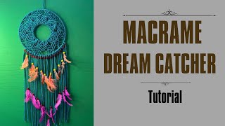 Dream Catcher with macrame DIY creations [upl. by Durwin280]