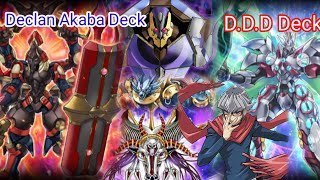 Declan Akaba Deck DDD Deck YuGiOh Duel Links [upl. by Eelir578]